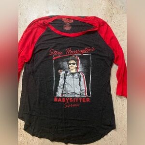 Stranger Things 3/4 Sleeve Shirt Size Large